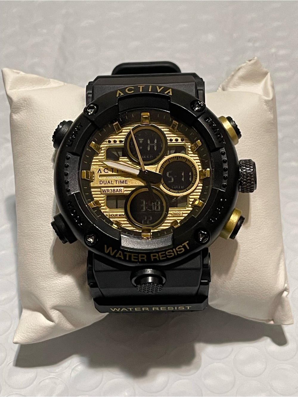 Activa X Invicta Digital Men's Watch - 52mm. Black & Gold new